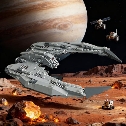 Crescent-Wing Autonomous Space Fighter MOC Building Kit - 3