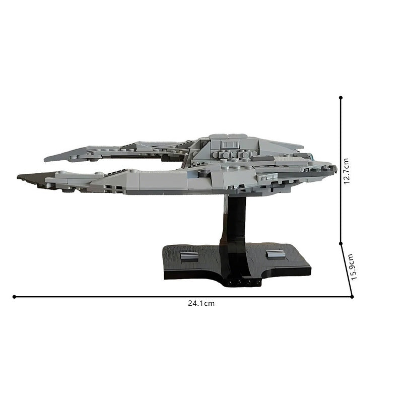 Crescent-Wing Autonomous Space Fighter MOC Building Kit - 5