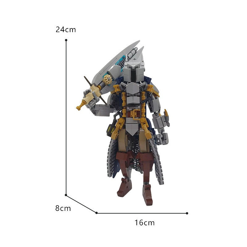 Crested Guardian Mecha MOC Character Figure Building Kit - 4