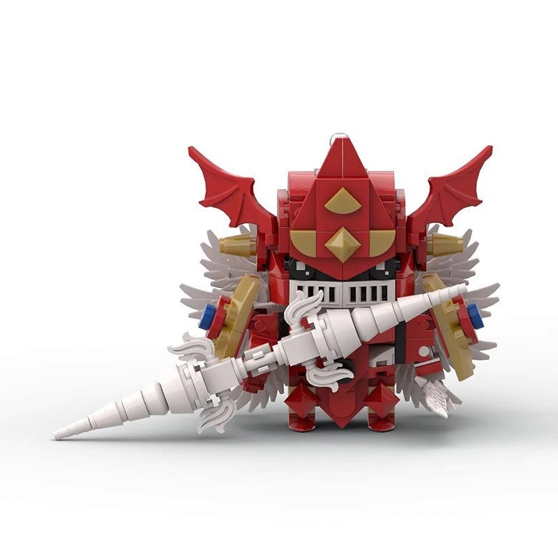 Crimson Holy Knight BrickHeadz Building Kit | LEGO-Compatible MOC - 1