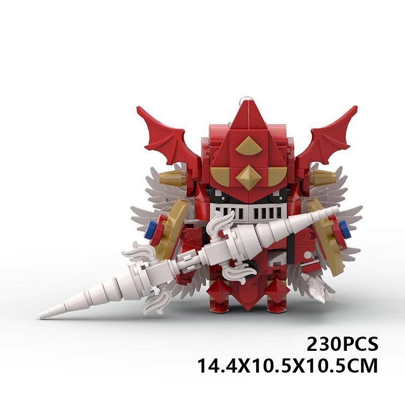 Crimson Holy Knight BrickHeadz Building Kit | LEGO-Compatible MOC - 6