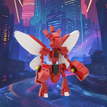 Crimson Pincer Mantis Building Kit | LEGO-Compatible MOC - 1