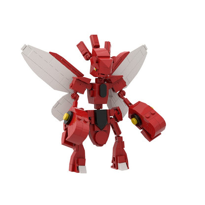 Crimson Pincer Mantis Building Kit | LEGO-Compatible MOC - 3