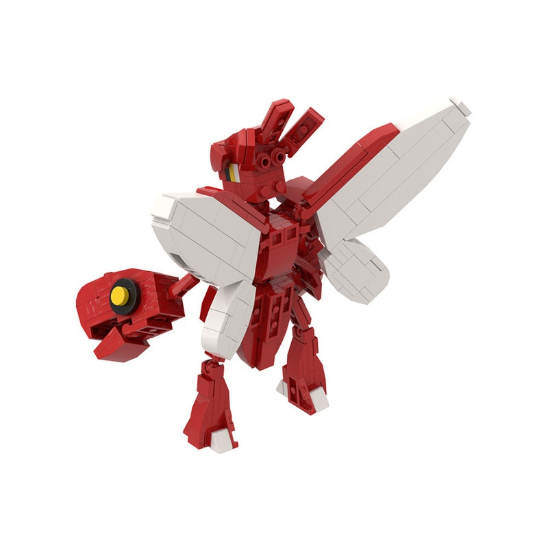 Crimson Pincer Mantis Building Kit | LEGO-Compatible MOC - 5