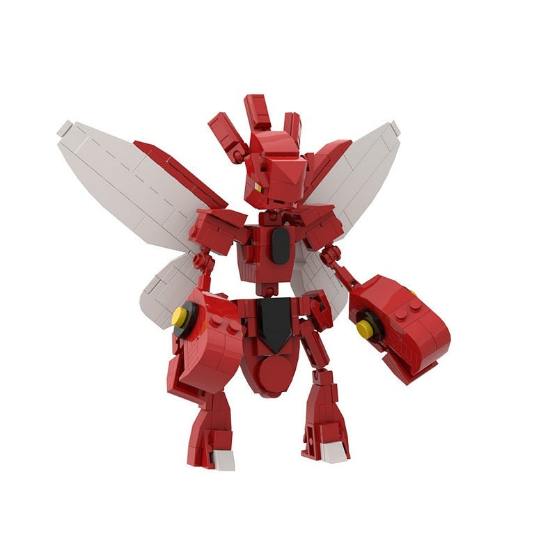 Crimson Pincer Mantis MOC Animal Model Building Kit | Insect Creature - 1