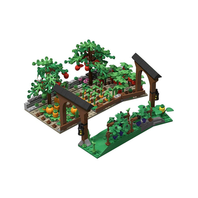 Crop Field Garden MOC Building Kit | Rural Landscape Display Model - 4