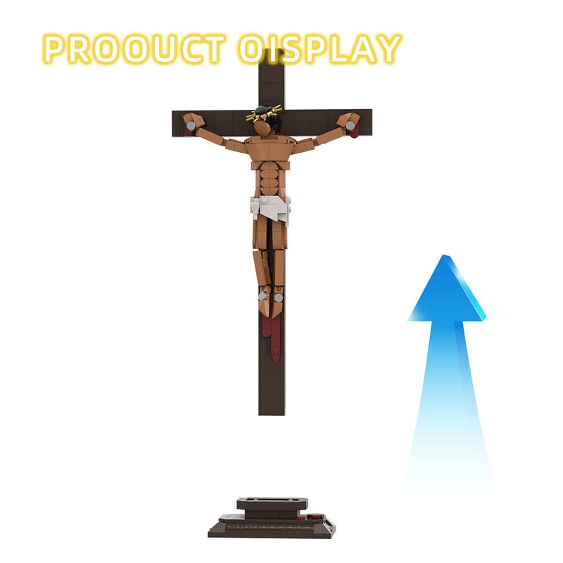 Cross Jesus MOC Building Kit | Easter Symbol Display Model - 4
