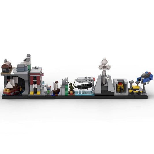Cults of the 80s Skyline Architecture Building Kit | LEGO-Compatible MOC - 1