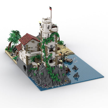 Cursed Beach Pirate Island MOC Building Kit | Dark Coastal Diorama - 2