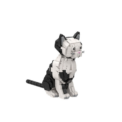 Cute Cat Pet MOC Building Kit | Animal Model Display Sculpture - 3
