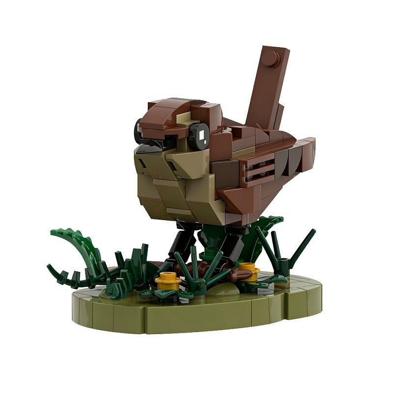 Cute Wren MOC Bird Building Kit | Garden Wildlife Display Model - 2