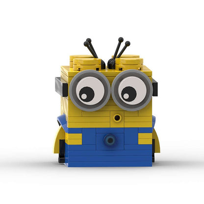 Cute Yellow Cartoon BrickHeadz Figure Building Kit | LEGO-Compatible MOC - 5
