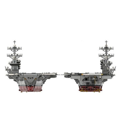 CVN-78 Aircraft Carrier MOC Building Kit | Modern Warship Model - 3