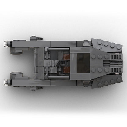 Cyberpunk Flying Car MOC Building Kit | Futuristic Spinner Vehicle - 3