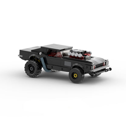 Cyberpunk Style V8 Muscle Car Building Kit | LEGO-Compatible MOC - 1