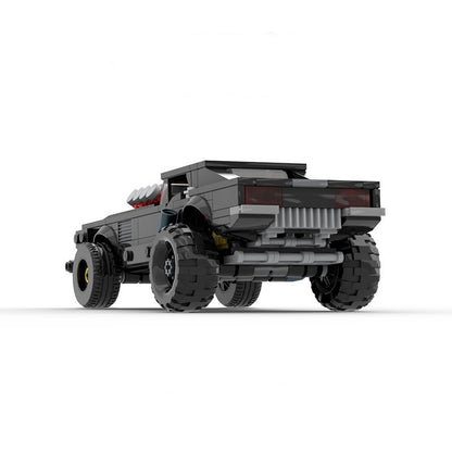 Cyberpunk Style V8 Muscle Car Building Kit | LEGO-Compatible MOC - 3