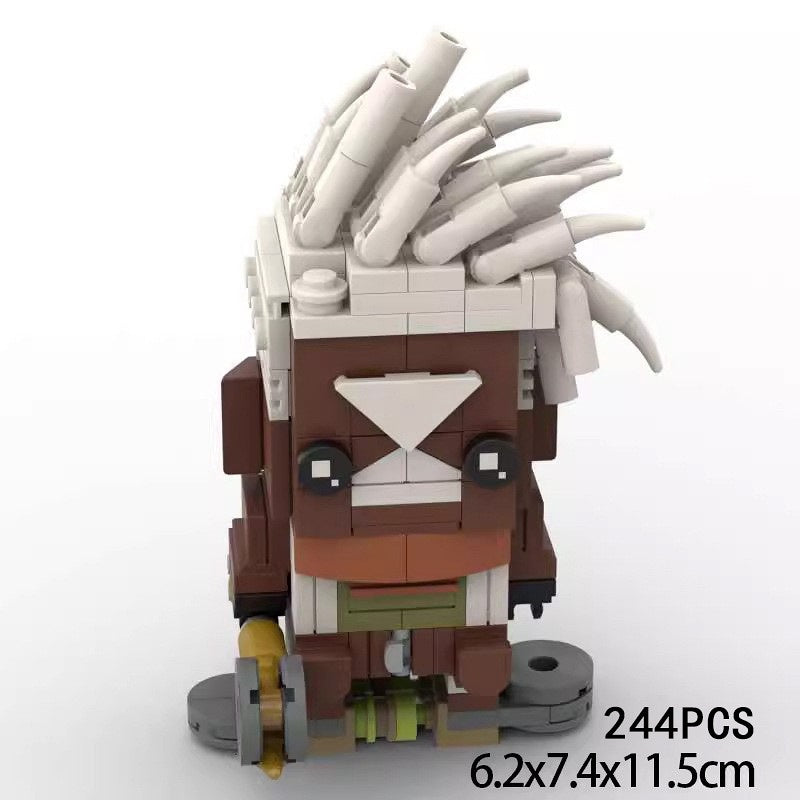 Cyberpunk Twin Cities Heroes BrickHeadz Building Kit | LEGO-Compatible MOC - 2