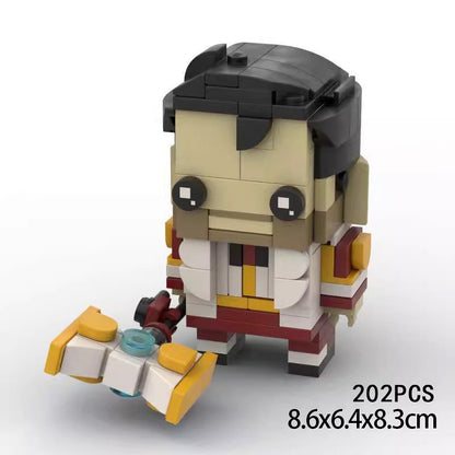 Cyberpunk Twin Cities Heroes BrickHeadz Building Kit | LEGO-Compatible MOC - 4