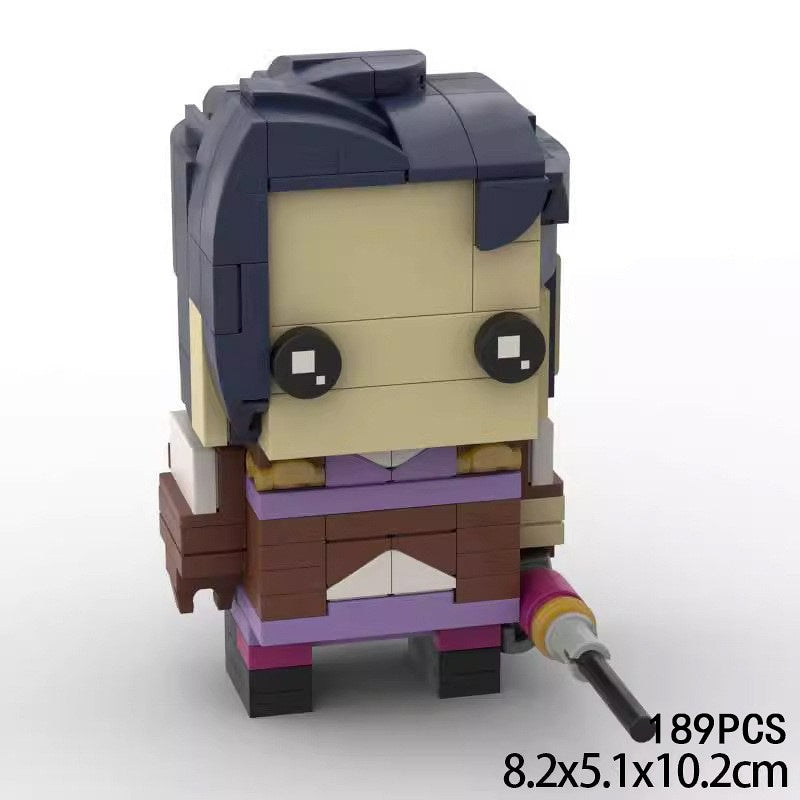 Cyberpunk Twin Cities Heroes BrickHeadz Building Kit | LEGO-Compatible MOC - 6