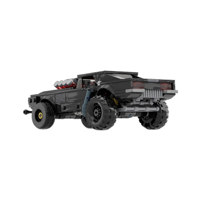 Cyberpunk V8 Muscle Car MOC Building Kit | Futuristic Vehicle Model - 4