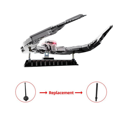 Cylon Fighter MOC Sci-Fi Starfighter Spacecraft Building Kit - 4