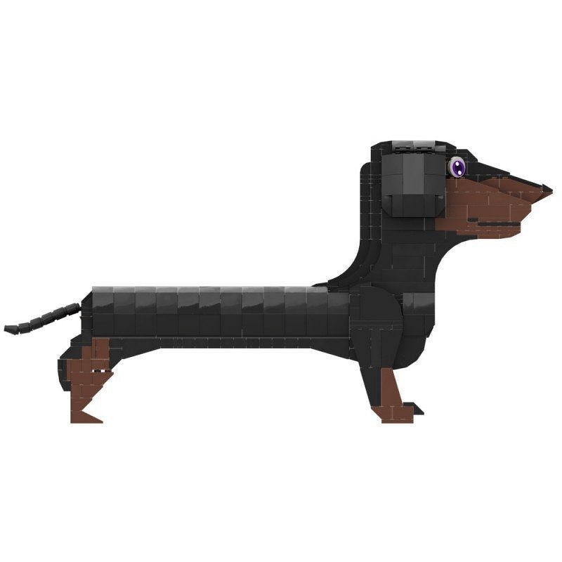 Dachshund Dog MOC Building Kit | Realistic Animal Display Model - 3