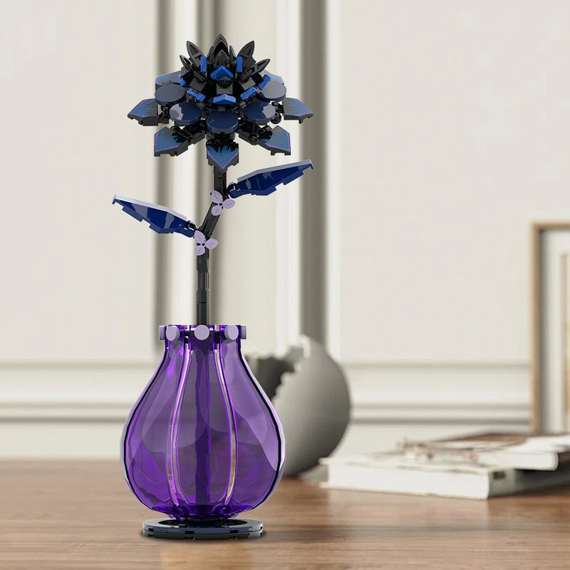 Dahlia Flower MOC Building Kit | Botanical Floral Display Model - 3