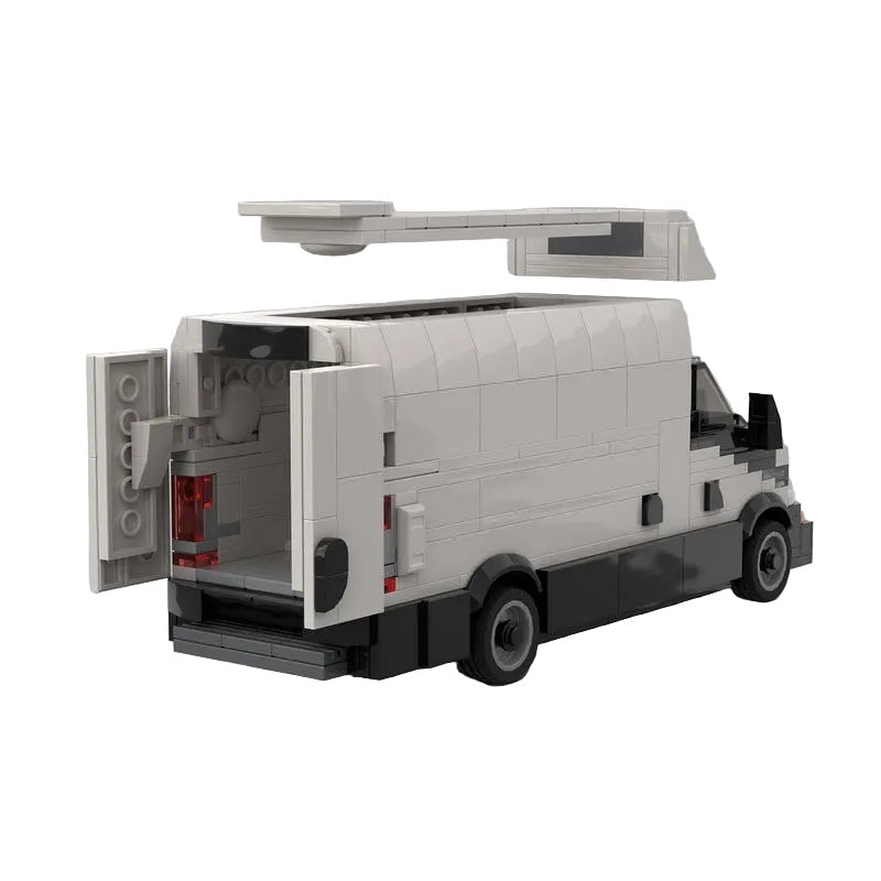 Daily Van MOC Building Kit | Realistic Compact Vehicle Model - 3