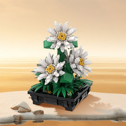 Daisies Bouquet MOC Building Kit | Botanical Flower Display Model - 2