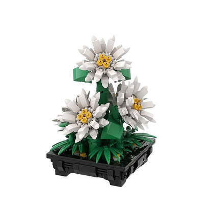 Daisies Bouquet MOC Building Kit | Botanical Flower Display Model - 4