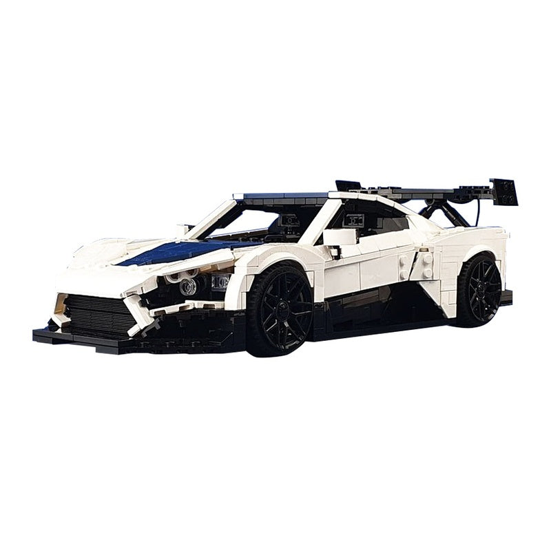 Danish Active Aero Hypercar Building Kit | 1:8 Scale | LEGO-Compatible MOC - 5