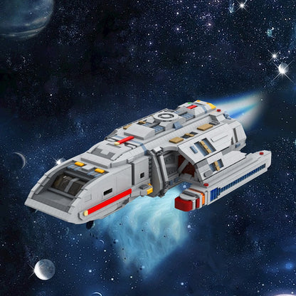 Danube Class Deep Space Runabout Exploration Transport Building Kit | LEGO-Compatible MOC - 1