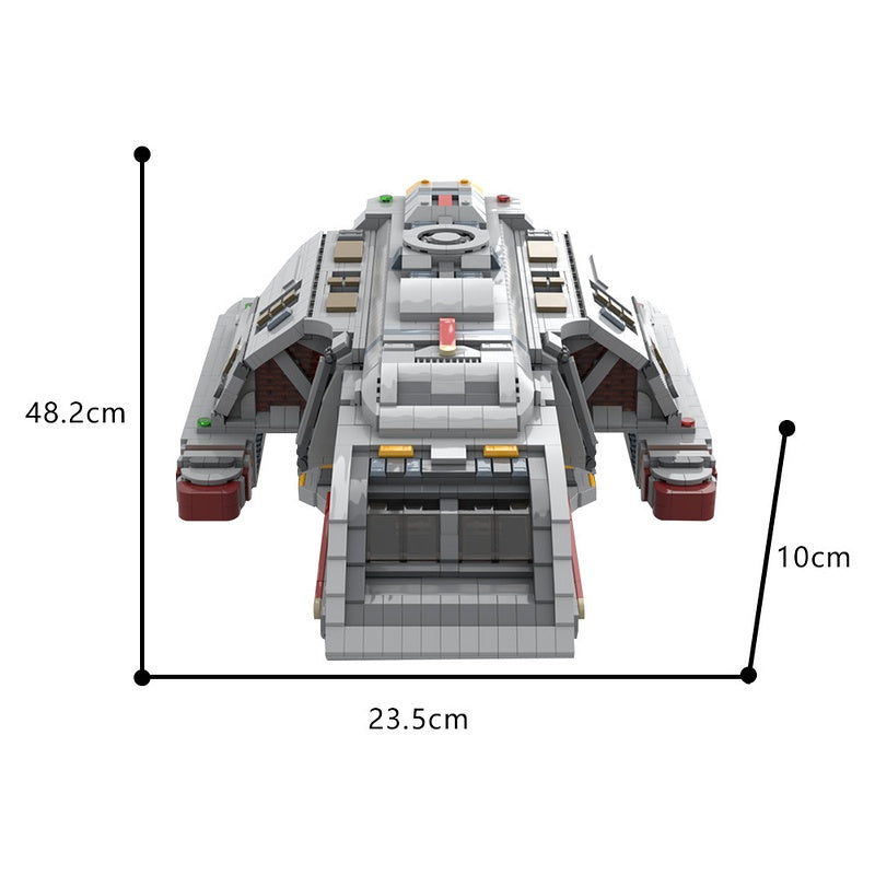 Danube Class Deep Space Runabout Exploration Transport Building Kit | LEGO-Compatible MOC - 5