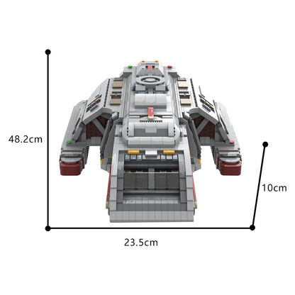 Danube Class Deep Space Runabout Exploration Transport Building Kit | LEGO-Compatible MOC - 5