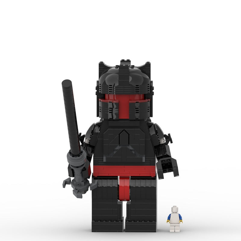 Dark Armored Commander MOC Character Figure Building Kit | Display Model - 1