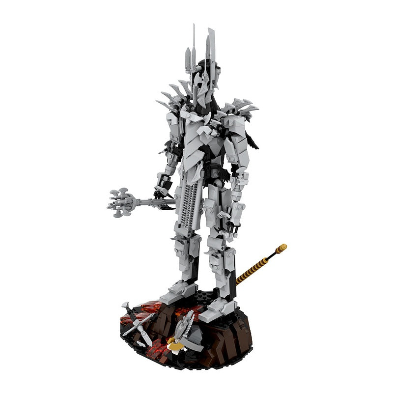 Dark Armored Overlord MOC Building Kit | Fantasy Character Figure - 7