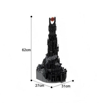 Dark Fantasy Black Tower MOC Architecture Building Kit | Fortress Model - 2