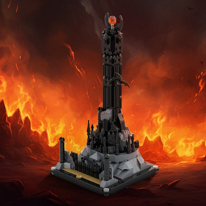 Dark Fantasy Citadel Tower MOC Building Kit | Castle Architecture Model - 4