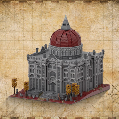 Dark Fantasy Cursed Sanctuary Building Kit | LEGO-Compatible MOC - 1