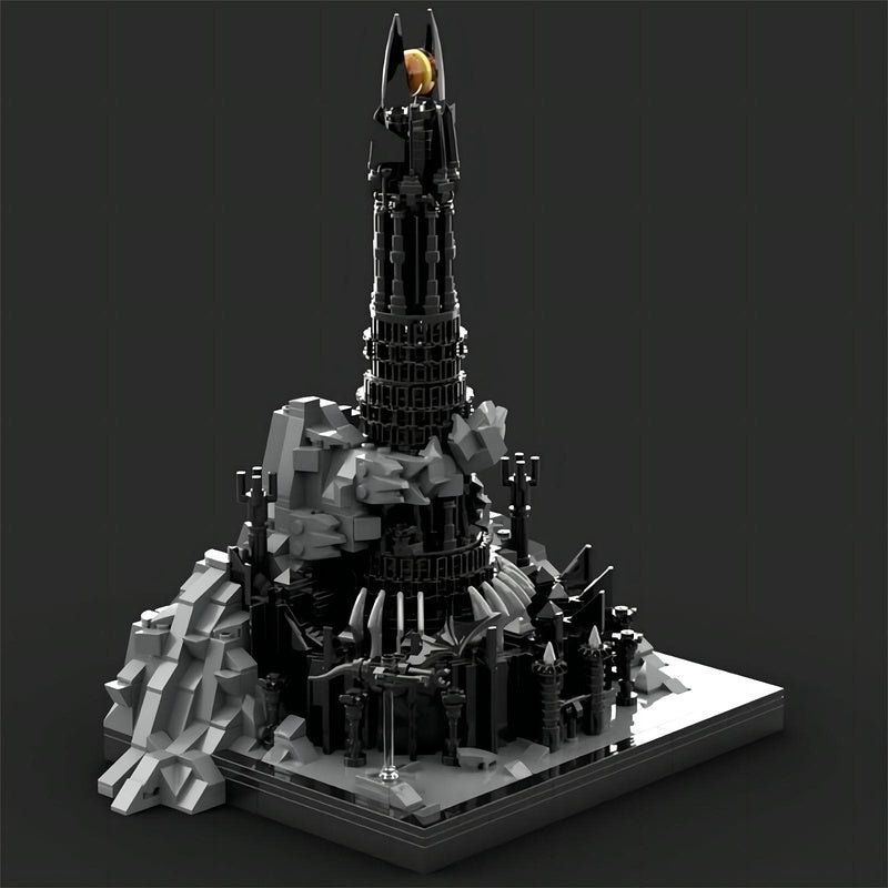 Dark Fantasy Fortress Tower MOC Miniature Architecture Building Kit - 2