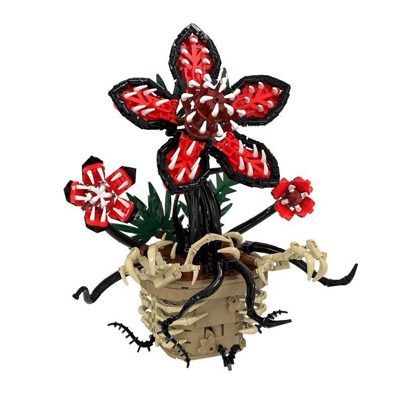 Dark Fantasy Glowing Plant MOC Building Kit | Mystery Flora Display - 1