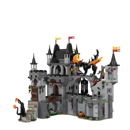 Dark Fantasy Knight Castle MOC Haunted Fortress Building Kit - 1