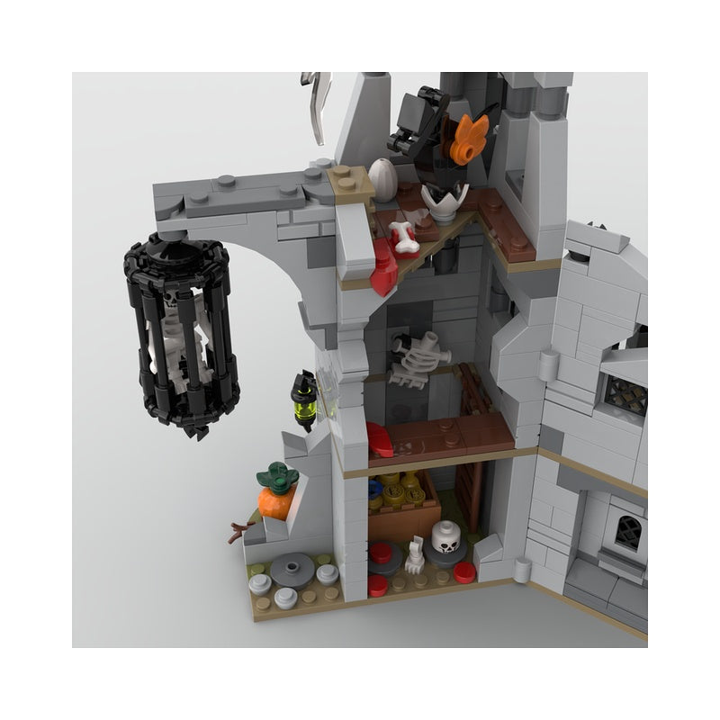 Dark Fantasy Knight Castle MOC Haunted Fortress Building Kit - 3