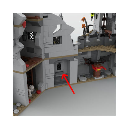Dark Fantasy Knight Castle MOC Haunted Fortress Building Kit - 6