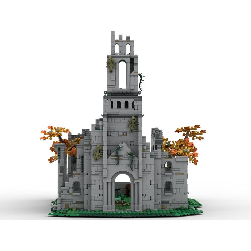Dark Fantasy RPG Ruined Church Building Kit | LEGO-Compatible MOC - 4