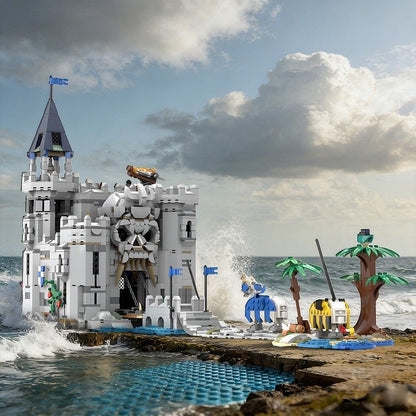 Dark Fantasy Skull Fortress MOC Building Kit - 6