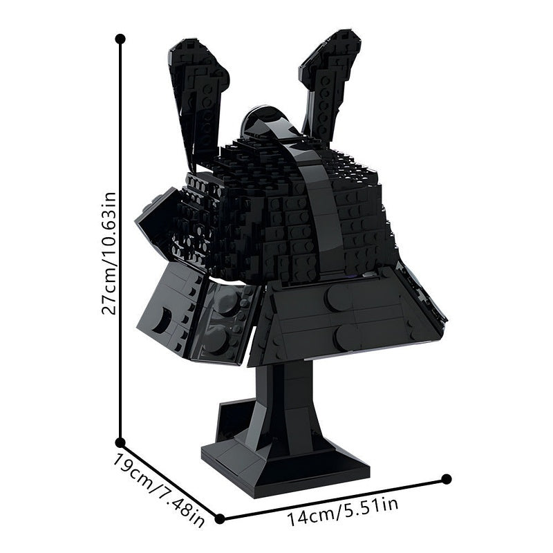 Dark Fantasy Warrior Helmet MOC Display Building Kit - 3