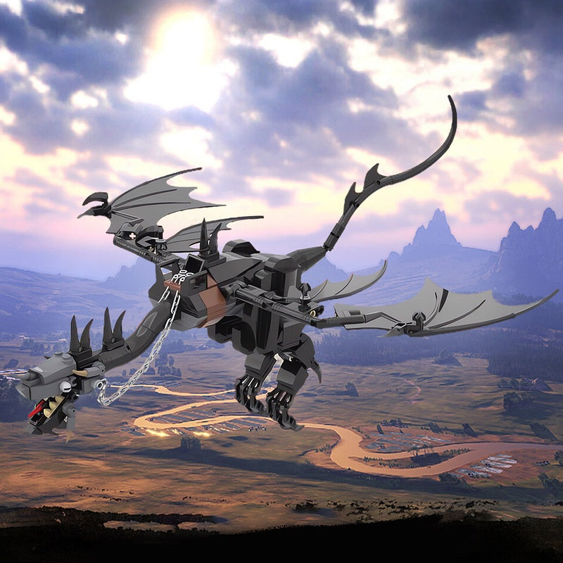 Dark Fantasy Winged Shadow Beast Building Kit | Compatible MOC - 1