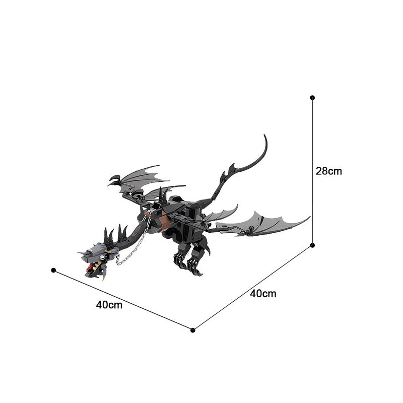Dark Fantasy Winged Shadow Beast Building Kit | Compatible MOC - 3