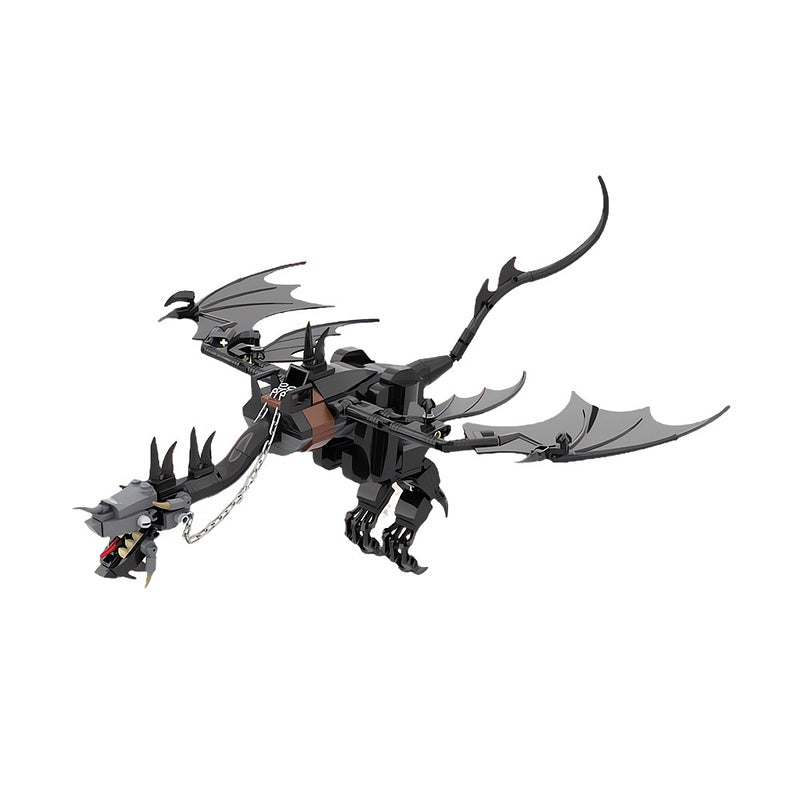 Dark Fantasy Winged Shadow Beast Building Kit | LEGO-Compatible MOC - 2